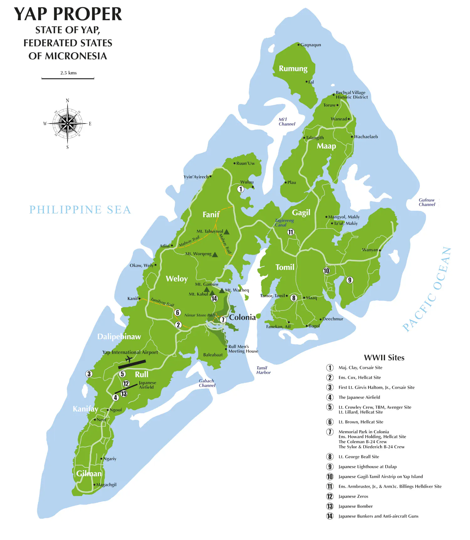 Yap World War II sites